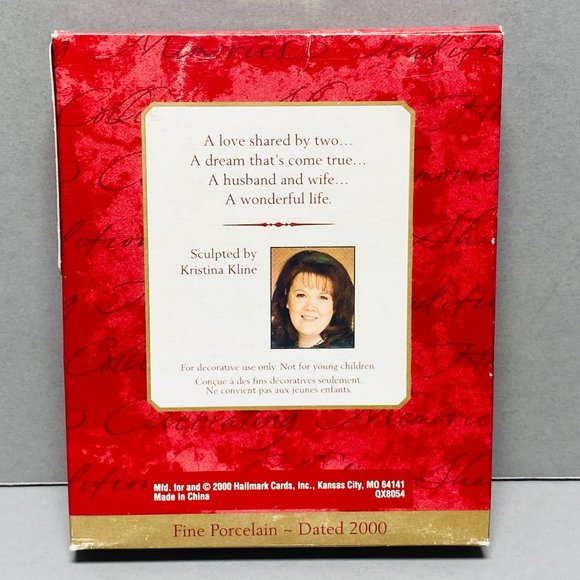 Our Christmas Together Hallmark Ornament 2000 Victorian Era Skaters - Picture 10 of 11